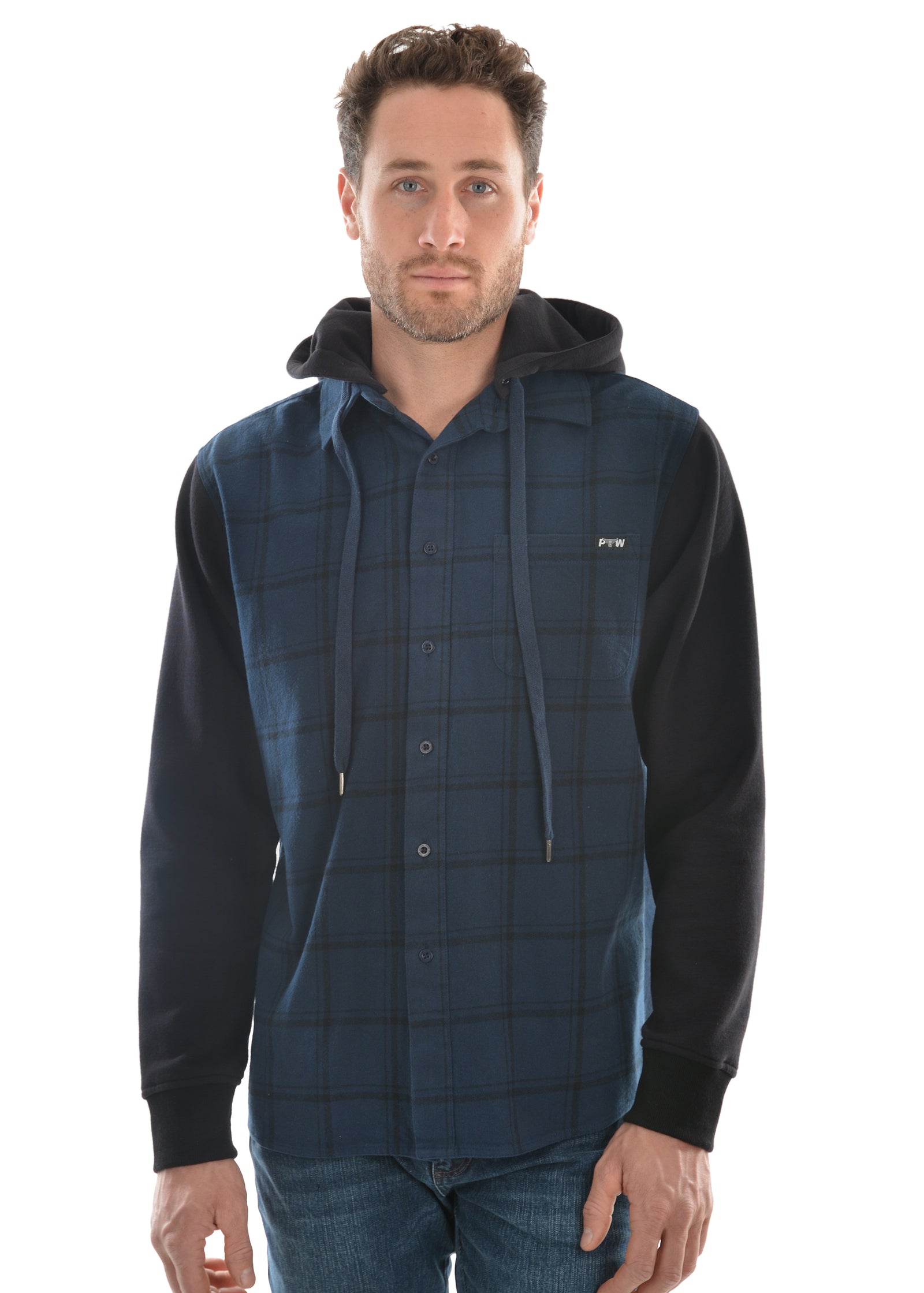 Pure Western Mens Barnett Long Sleeve Hoodie