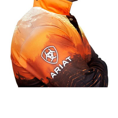 Ariat Mens Fishing Shirt Western Theme