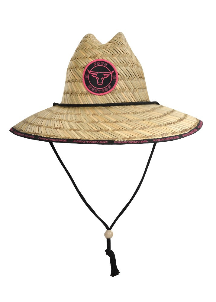 Pure Western Kids Rodeo Print Straw Hat