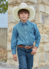 Pure Western Boys Rhett Print Long Sleeve Shirt