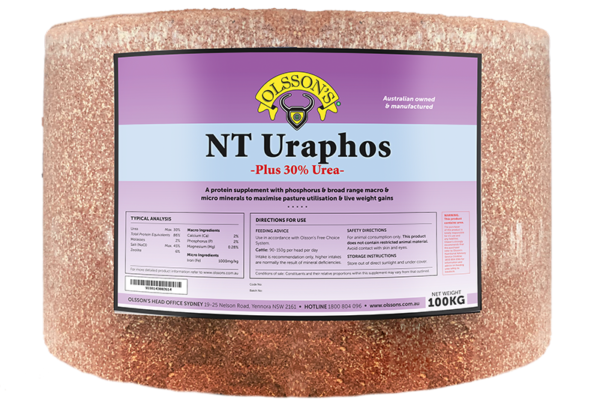 Olssons NT Uraphos Blocks 30% Urea 100kg No Wrap