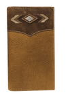 Roper Rodeo Leather Wallet Diamond Concho