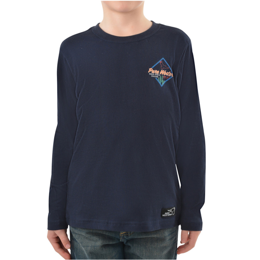 Pure Western Boys Clarke LS Tee