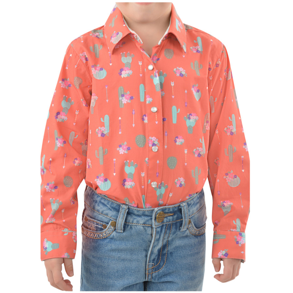 Pure Western Girls Priscilla Print LS Shirt