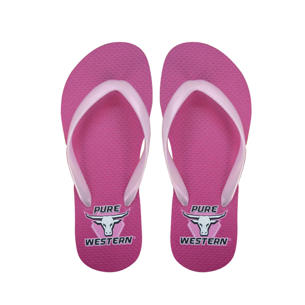 Pure Western Girls Candy Pink Thongs
