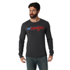 Wrangler Mens Charcoal LS Tee