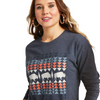 Ariat Womens Lined Up LS Tee