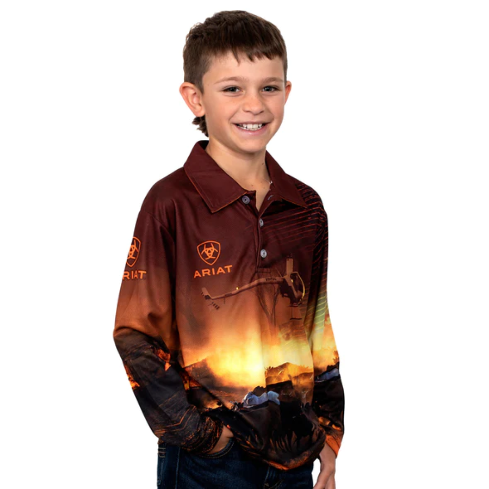 Ariat Boys Chopper LS Fishing Shirt