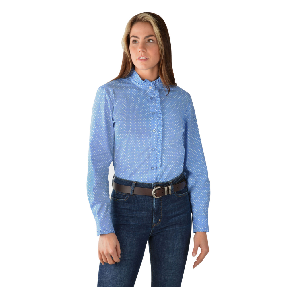 Thomas Cook Liv Ruffle Collar LS Stretch Shirt