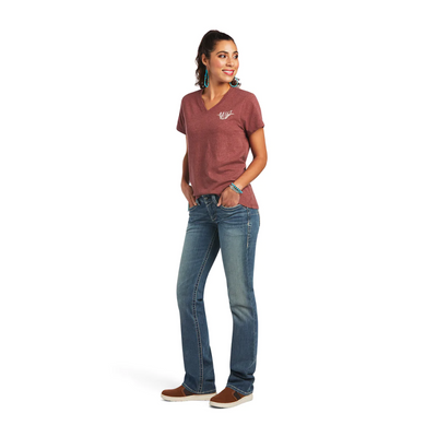 Ariat Womens REAL Longhorn SS Tee