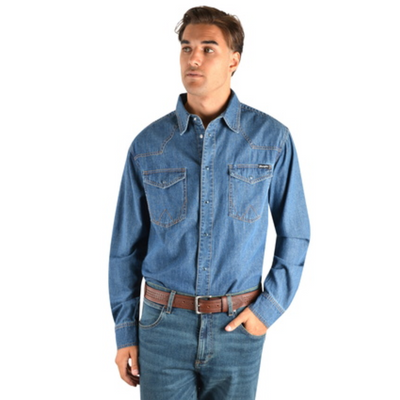 Wrangler Mens Jay Denim LS Shirt