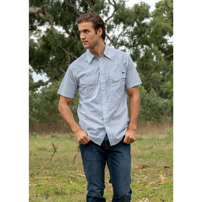 Pure Western Mens Mitch Western SS Shirt