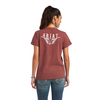 Ariat Womens REAL Longhorn SS Tee