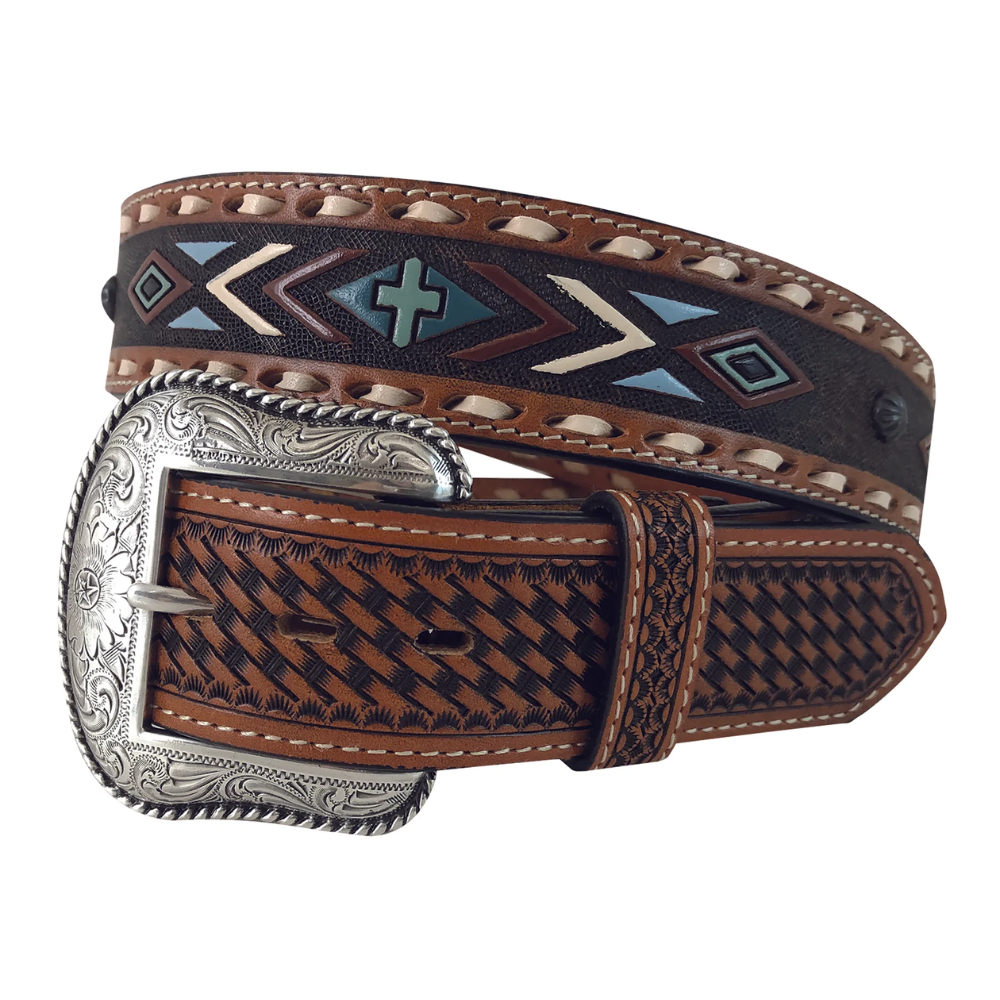 Roper Mens Navajo Leather Belt