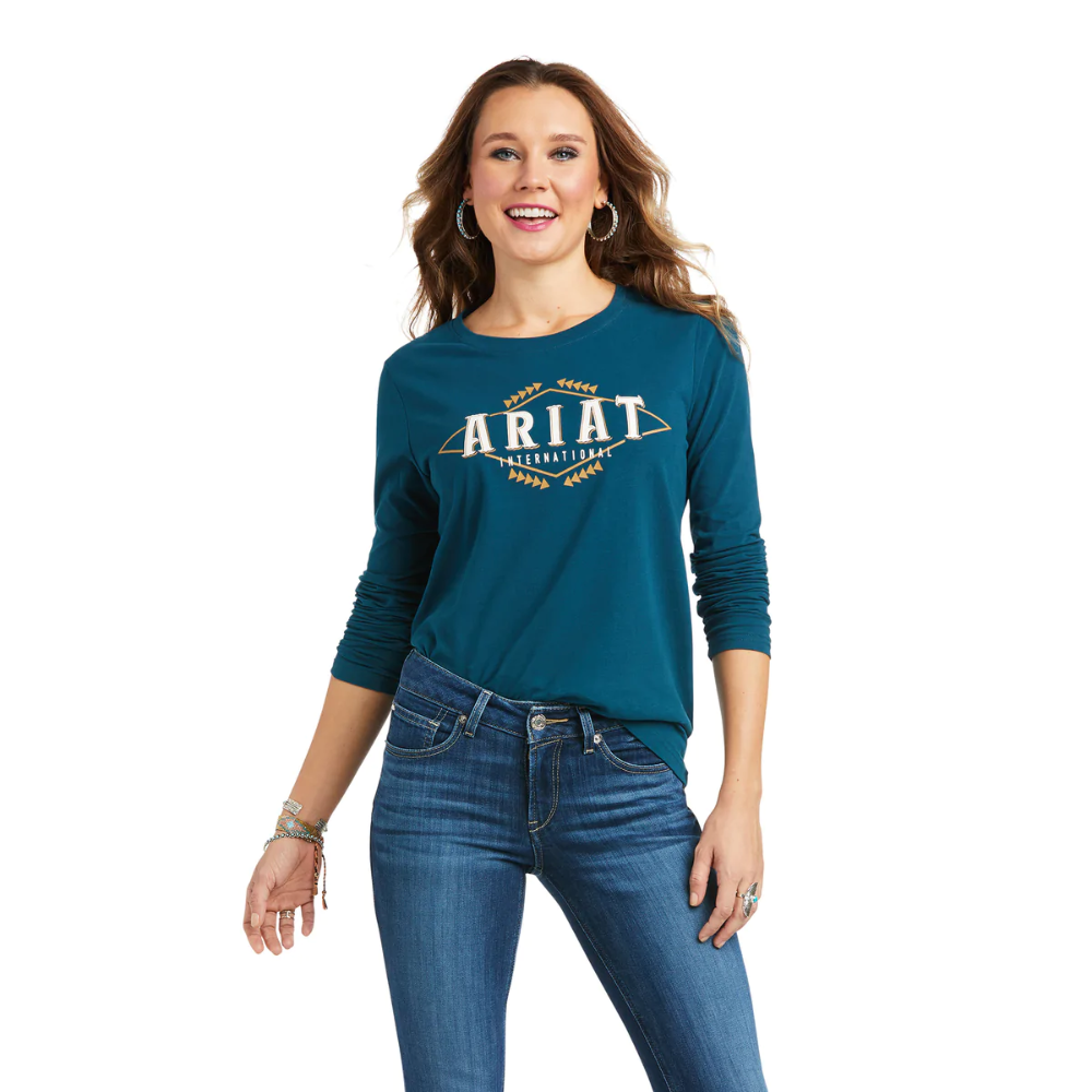 Ariat Womens REAL Logo Flourish Tee