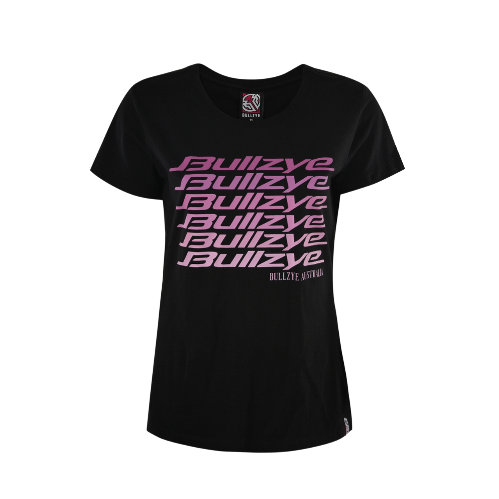 Bullzye Womens Fade Crew Neck Tee