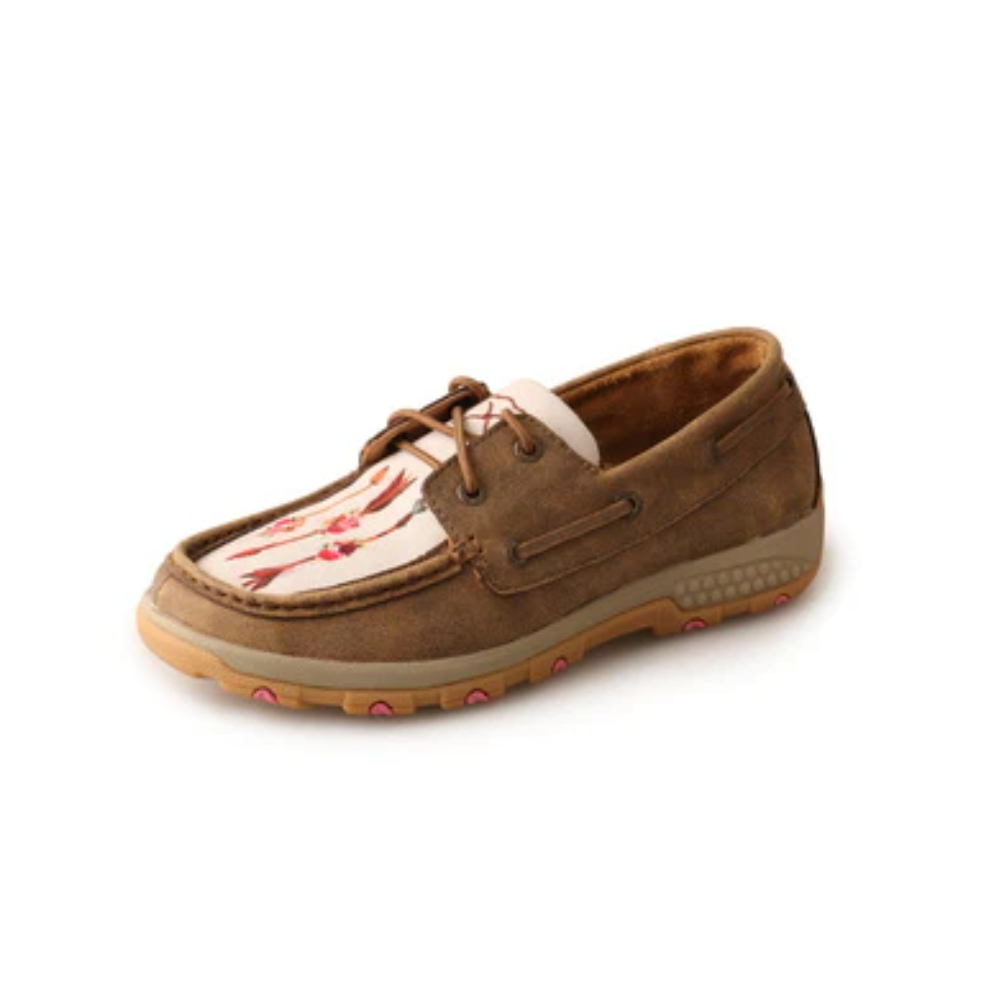 Twisted X Womens Arrows Cell Stretch Lace Up Moc