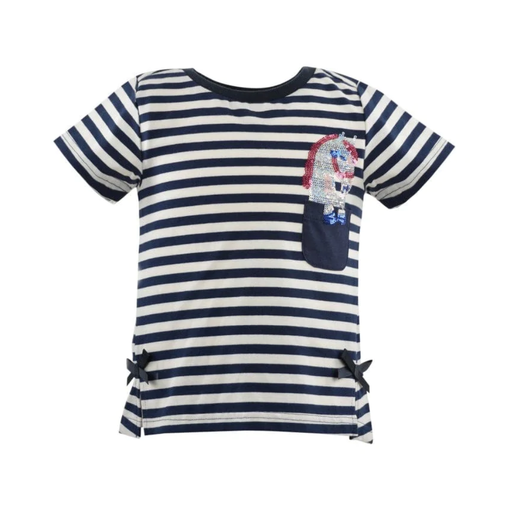 Thomas Cook Girls Evie Stripe Tee Shirt