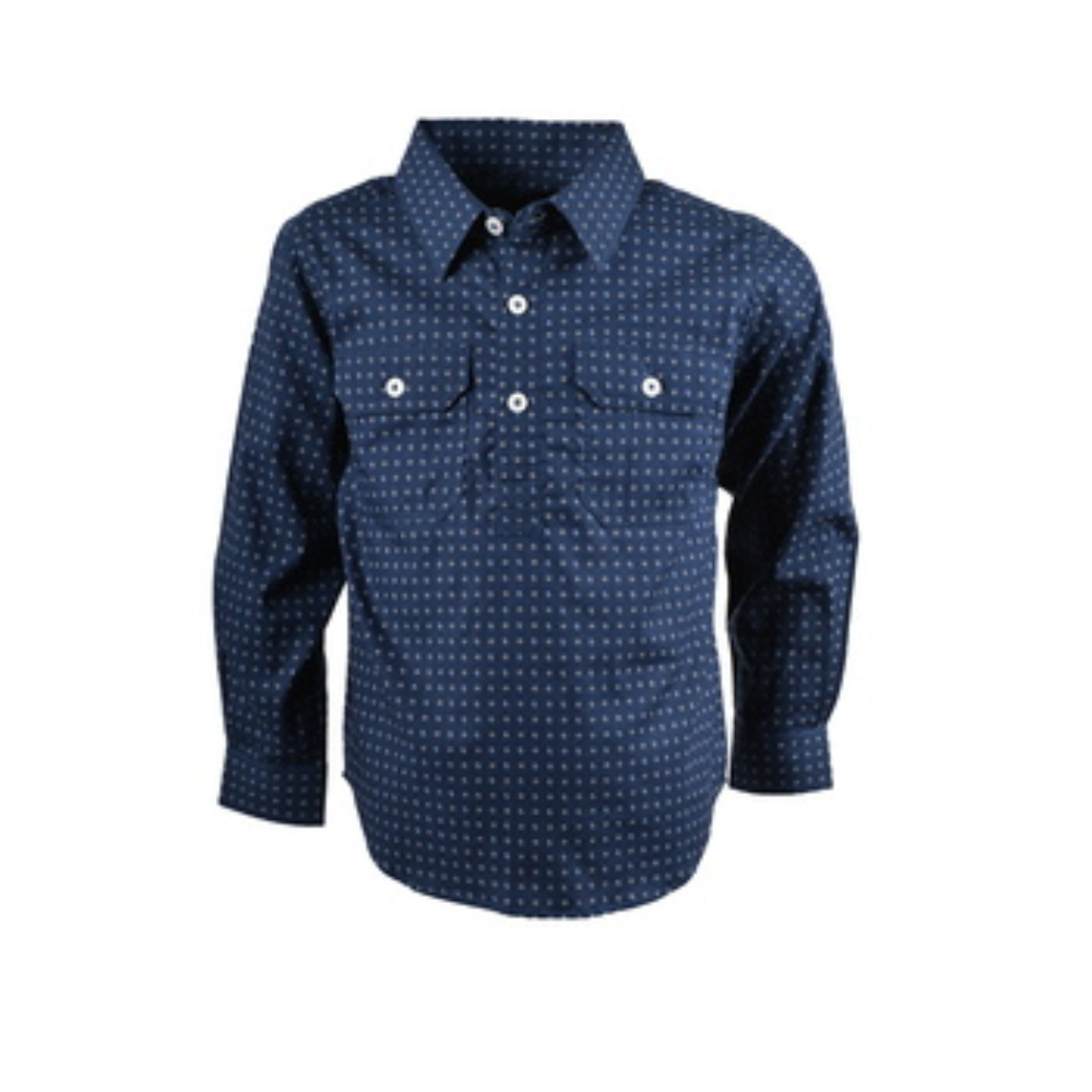Hard Slog Kids Alex Print LS Shirt
