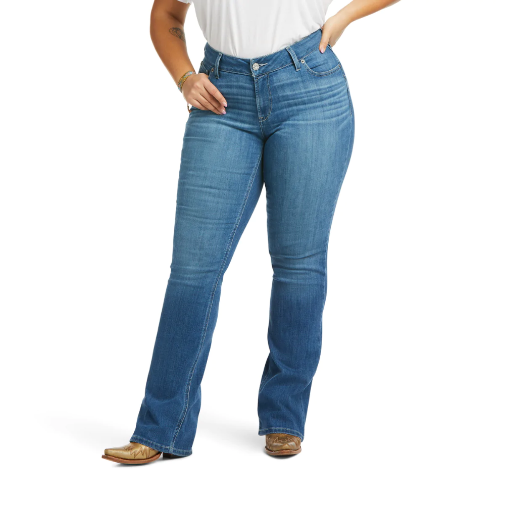 Ariat Womens REAL Mid Rise Patricia Bootcut Jean