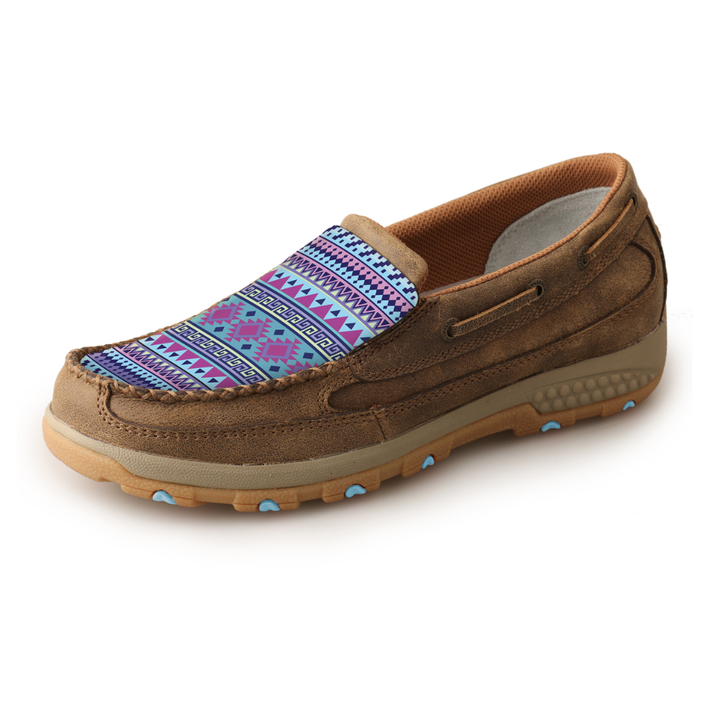 Twisted X Womens Aztec Cellstretch Slip On Moc