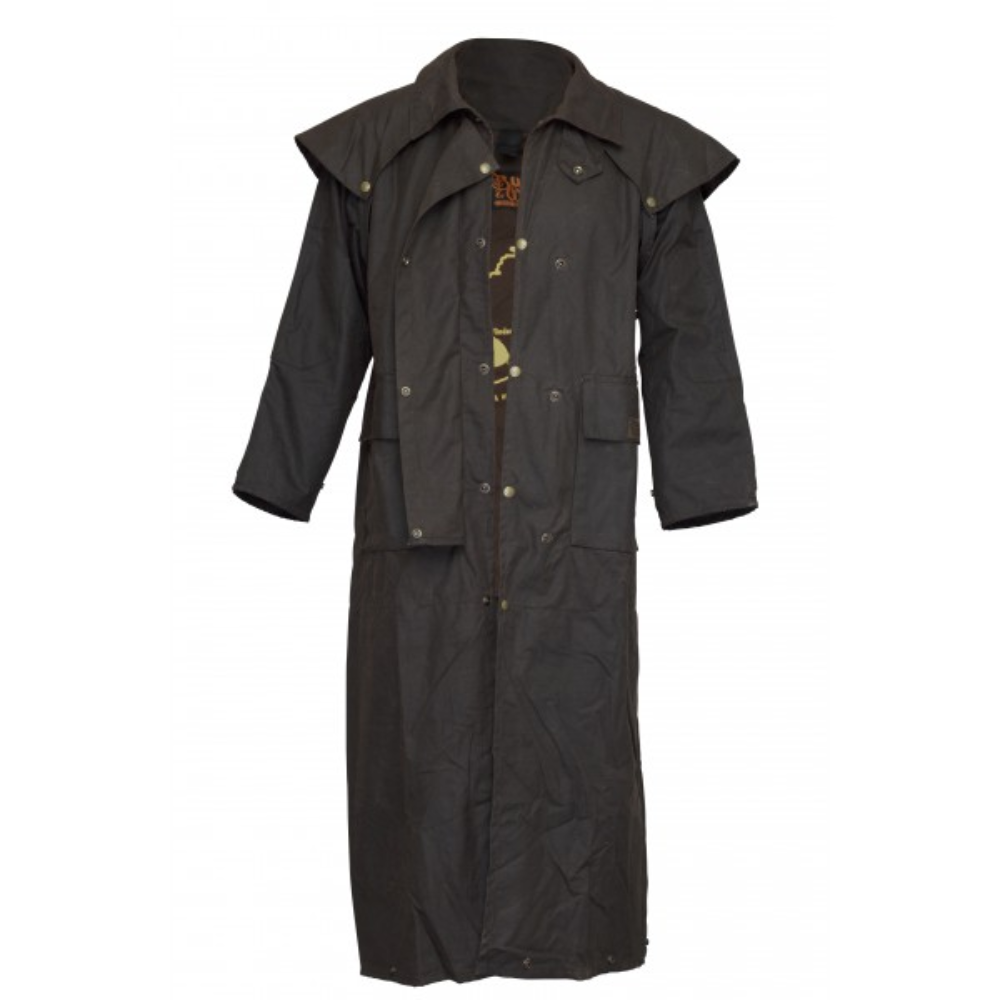 Burke and Wills Balranald Full Length Oilskin Coat