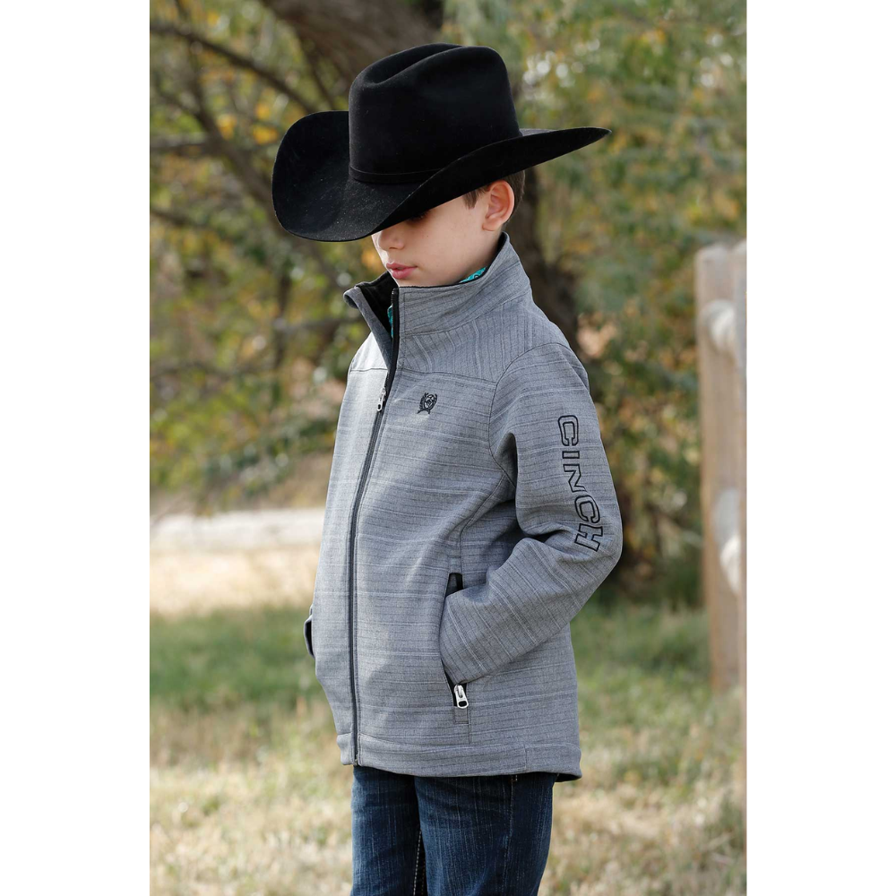Cinch Youth Grey Bonded Jacket
