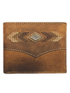 Roper Bi-Fold Leather Wallet Diamond Concho