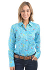 Wrangler Womens Eve Print Long Sleeve Shirt