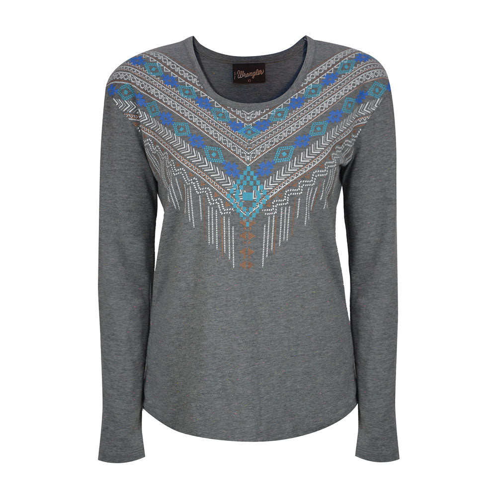 Wrangler Womens Drew Long Sleeve Top